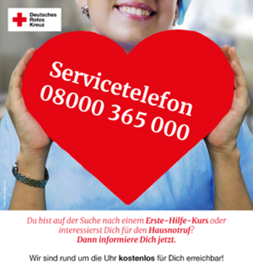 Servicenummer der DRK-Beratungszentren
